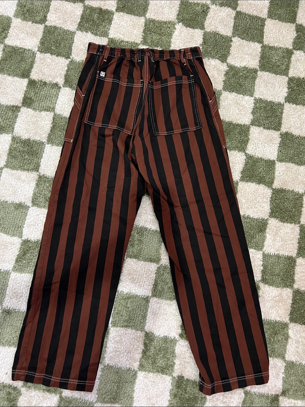 Big Bud Press Brown and Black Vertical Stripe Pants - Picture 3 of 3